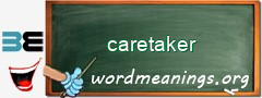 WordMeaning blackboard for caretaker